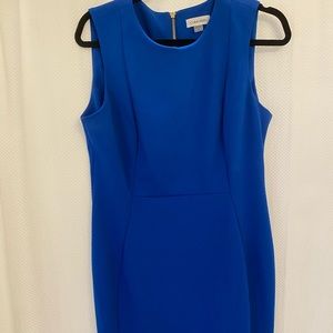 Calvin Klein Royal blue midi sheath dress